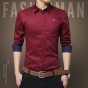 Mens dress shirts classic Fit Slim New Cotton Shirts Social 2017 Fashion chemise homme Shirt camisa masculina Fashion shirt 840