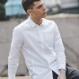 2017 New Spring Casual Shirts Men Slim Long Sleeve Dress Fit Male Shirt Turndown Collar Cotton Shirt British Fashion Clothes 401