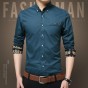 Long Sleeve Men Shirt Cotton Social Shirts Dress Shirts  Brand Clothing 2017 Fashion Casual Masculina Leisure Camisas Hombre 470