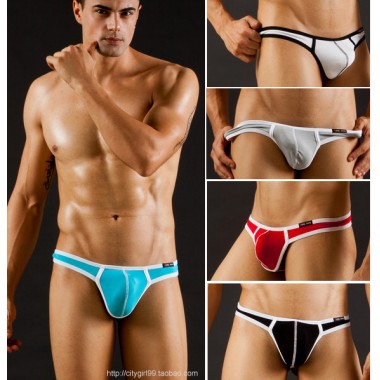 WJ male panties modal underwear thin low-waist single thong T  tight