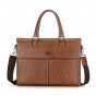 Men Briefcases Jeep Brand Business Cow Split Leather Handbag For 14 inch Laptop bags Man Travel Briefcase Tote Bag A4 Files 8666