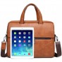 JEEP BULUO Famous Brand Men Bags Business Briefcase Bag Cow Split Leather High Quality Travel Bags For 14