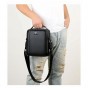 Double Zipper Top Leather Men Messenger Bags Solid Laptop Men Travel Bag Brand Crossbody Bag Kangraoo Men Shoulder Handbag M11b