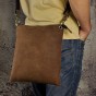 Crazy Horse Leather Male Designer Casual Shoulder Messenger bag Fashion Mochila Crossbody Bag Tablet A4 Book Satchel bag 3228